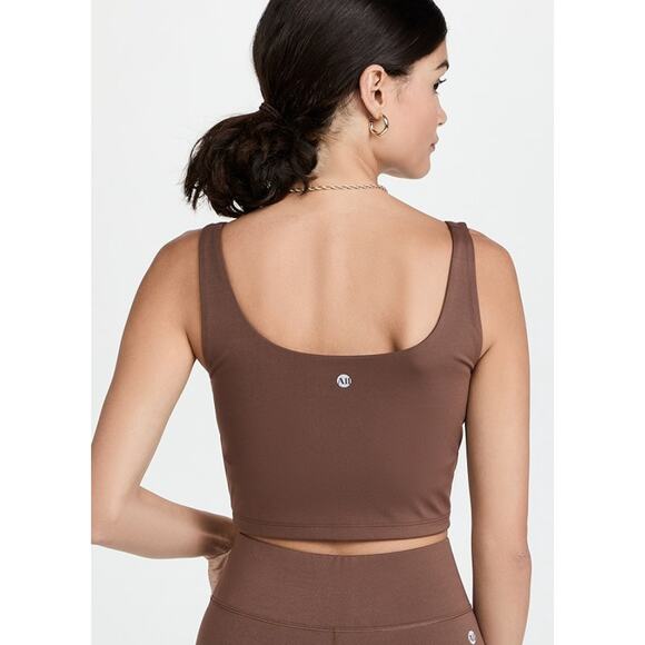 All Access Tempo Cropped Top in Cappuccino Small - Picture 2 of 5
